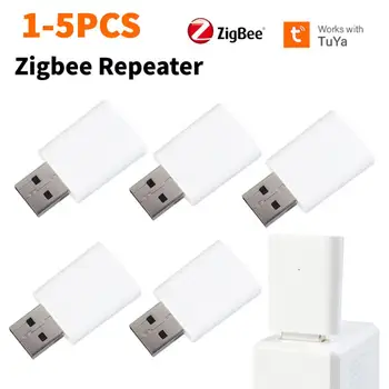 1-5 Шт. Ретранслятор сигнала Tuya Zigbee USB-удлинитель Zigbee Для устройства Zigbee С расширением 20-30 М Совместим Со Шлюзом Tuya Zigbee