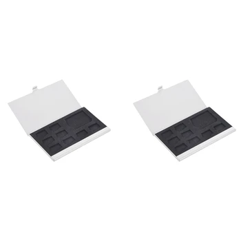 10X9 Карт памяти Micro-SD /SD Держатель для хранения карт памяти, Защитные металлические чехлы, 8 карт памяти и 1 SD-карта
