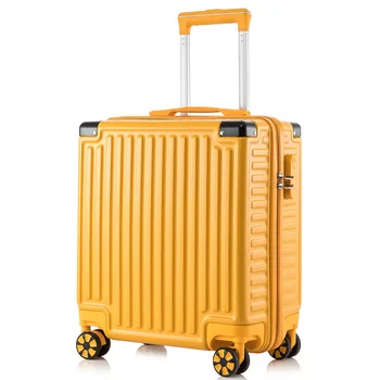 18-дюймовый дорожный чемодан с алюминиевой рамой, интернатный кейс, мини-чемодан с паролем, портативная универсальная сумка для багажа на колесиках