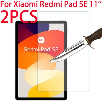 2 шт. Защитная пленка для экрана с защитой от царапин, закаленное стекло для Xiaomi Redmi Pad SE, 11-дюймовый планшет 2023, Защитная пленка