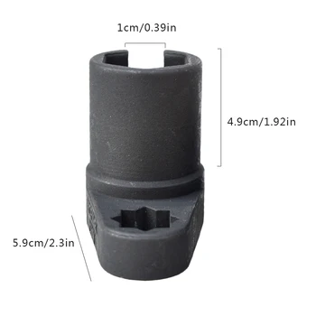 22 мм 1/2-дюймовый привод O2 Кислородный датчик Для снятия гнезда Гаечный ключ для снятия гайки Инструмент для ремонта автомобилей