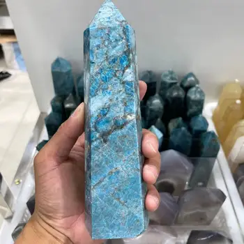 600-1300 г натурального синего кристалла апатита, стержень для точечного заживления 1
