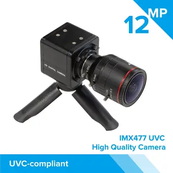 Arducam Высококачественный Полный комплект USB-камер, 12-мегапиксельный модуль камеры IMX477 1/2.3 дюйма с варифокальным объективом 2.8-12 мм C20280M12, Me