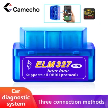 Camecho ELM327 V1.5 OBD2 Адаптер BT/WIFI/USB подключение Сканера Диагностический Инструмент Для Android/ПК/IOS Считыватель кода Vgate Icar2