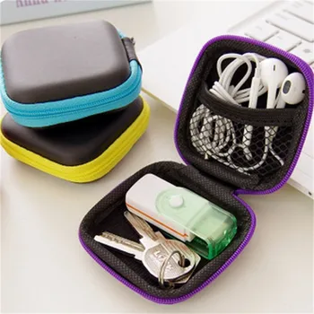 EVA Мини Портативная сумка для наушников, Портмоне, чехол для наушников, USB-кабель, Коробка для хранения, Кошелек, сумка для переноски, Аксессуары для наушников