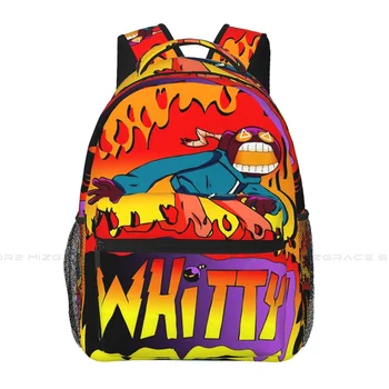 FNF Whitty Mod Персонаж Граффити, школьные сумки для студентов, мода для мальчиков и девочек, Книги для подростков, Рюкзак, Мягкий рюкзак Унисекс