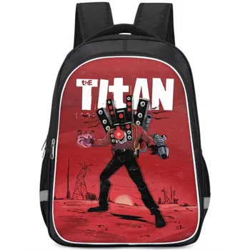 Mochila Skibidi Туалетные Школьные сумки для подростков детский рюкзак Titan Speakerman Дорожный рюкзак Студенческий ноутбук Сумка для книг Аниме сумка