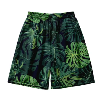 Бамбуковые пляжные шорты с черепаховой подкладкой, мужская и женская одежда, повседневные шорты с 3D-цифровой печатью, модные брюки-пара