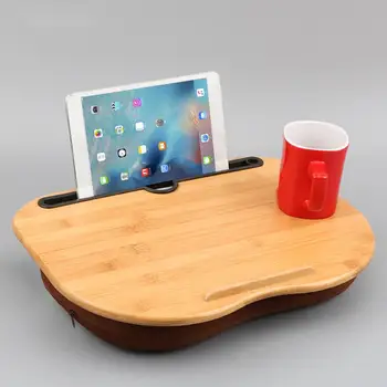 Бамбуковый держатель Офисная подушка Lapdesk Эргономичный Удобный держатель для планшета и ноутбука Деловой Подарок