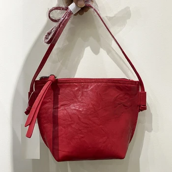 Винтажные женские сумки-слинги, роскошные дизайнерские кошельки в виде ракушки, новинка 2023 года, из искусственной кожи, на молнии, Универсальная сумка через плечо