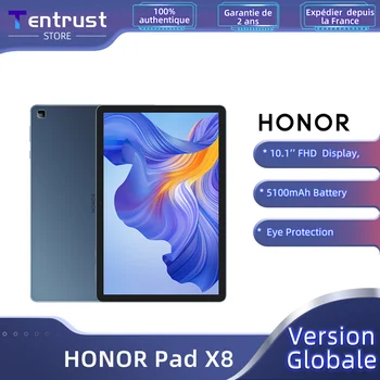 Глобальная версия HONOR Pad X8 с 10,1-дюймовым большим экраном высокой четкости, восьмиядерный процессор MTK8786, защита глаз, ультратонкий планшет Wi-Fi