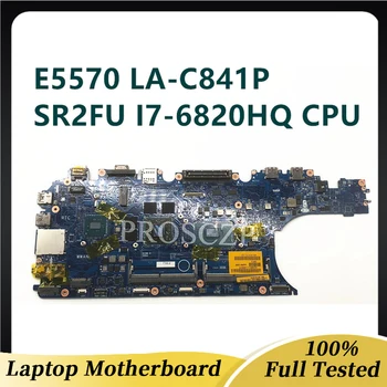Для 3510 E5570 Материнская плата ноутбука Материнская плата ноутбука W/SR2FU I7-6820HQ ПРОЦЕССОР ADP80 LA-C841P 216-0866020 DDR3 100% Работает хорошо