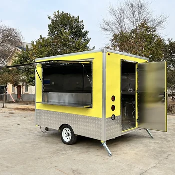 Завод предлагает передвижной грузовик-фудтрак с полностью оборудованным прицепом для еды По индивидуальному заказу