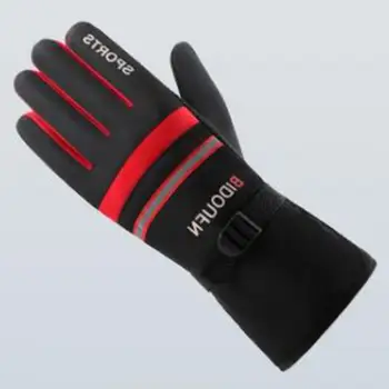 Зимние перчатки с регулируемой манжетой Зимние перчатки для мужчин женские Зимние лыжные спортивные перчатки для женщин мужские водонепроницаемые для бега
