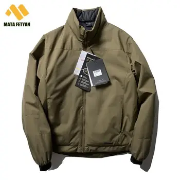Зимняя уличная военная хлопчатобумажная водонепроницаемая куртка с теплой подкладкой, Мужская уличная ветрозащитная тактическая куртка