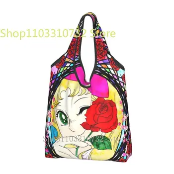 Изготовленная на заказ Японская мультяшная сумка для покупок с конфетами Женская портативная Крупнотоннажная бакалея Аниме Манга Сумки для покупок