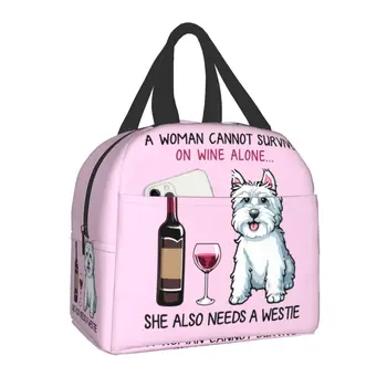 Изолированные сумки для ланча Frenchie French Bulldog для женщин, любителей собак, Сменный холодильник, Термос для ланча, Школьный ланч-бокс