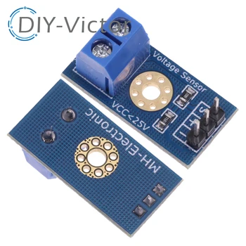 Интеллектуальная электроника 0-25 В постоянного тока Стандартный модуль датчика напряжения Тестовые электронные кирпичи Умный робот для arduino Diy Kit