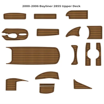 Качественные 2000-2006 Bayliner 2855 Накладки на верхнюю палубу, лодочный коврик из пены EVA из искусственного Тика