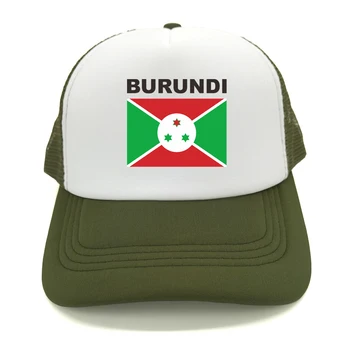 Кепка Дальнобойщика с флагом Бурунди, Летняя мужская крутая шляпа, Бейсболка, Унисекс, Уличные сетчатые кепки