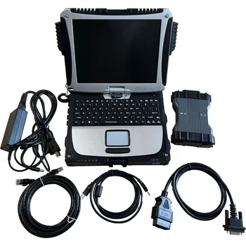 Лучший Новый протокол MB Star C6 VCI DOIP с программным обеспечением 2023.12v ssd MB SD C6 в ноутбуке CF-19 с сенсорным экраном 4G toughbook в полном комплекте
