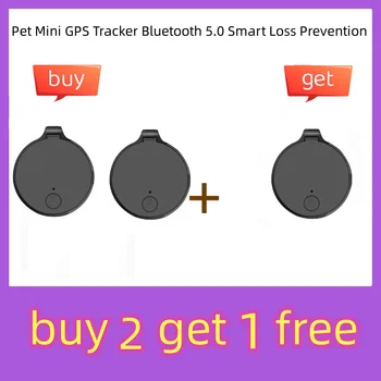 Мини-GPS-трекер для домашних животных Bluetooth 5.0, интеллектуальное предотвращение потери, IOS / Android, устройство для отслеживания кошельков для домашних животных, умный поисковый локатор