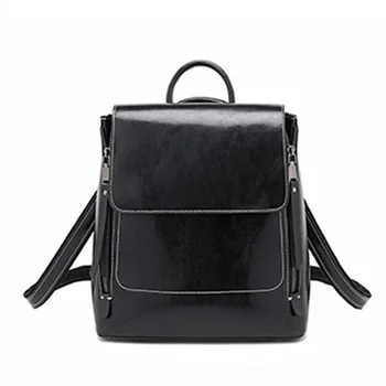 Модный рюкзак из натуральной кожи, сумки для женщин, школьные сумки для книг, женская сумка-мессенджер, Повседневный рюкзак