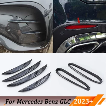 Передняя Задняя Противотуманная Фара Рамка Для Бровей Накладка Наклейка Для Mercedes Benz GLC Class X254 GLC260 GLC300 2023 Аксессуары