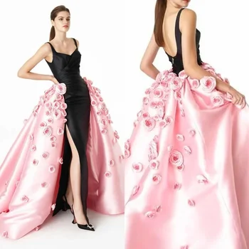 Платье для выпускного вечера высокого качества, бальное платье в форме сердца, атласная кисть с цветочным узором на заказ 