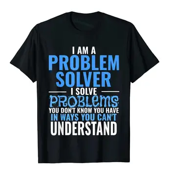 Проблема Решайте проблемы, о которых вы не знаете, у вас есть футболка с рисунком B, мужские топы, футболка, Европейские футболки, хлопок, Английский стиль