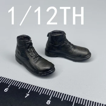 Продается 1/12 ZEUS TOYS ZT002 Silent Killer Hannibal Мужская Черная Однотонная Обувь Модель Оружия Для 6-дюймовой Коллекции Action Body