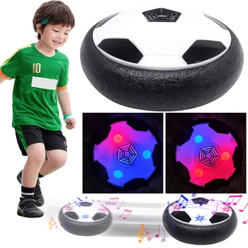 Футбольная игрушка со светодиодной подвеской с пенопластовым бампером, футбольный мяч, спортивная игра с мячом, Музыкальные подарки на батарейках для детей