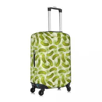 Чехол для багажа с соленым огурцом из спандекса для защиты чемодана подходит на 19-21 дюйм