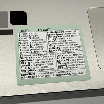 1 шт. Наклейка с сочетанием клавиш Reference Клей ПВХ для настольных офисных наклеек для ПК, ноутбуков