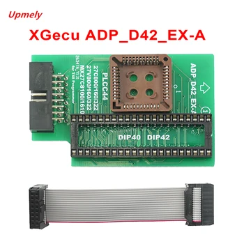 100% Оригинальный адаптер XGECU ADP_D42_EX-A с черным разъемом ZIF для PLCC44 DIP42 27Cxxx 27Vxxx EEPROM для T48 (TL866-3G)