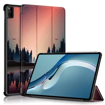 2021 Новый Флип-чехол для Huawei MatePad Pro 12.6 PU Tablet Case с модной раскрашенной подставкой Smart Cover для Mate Pad Pro 12.6 case funda