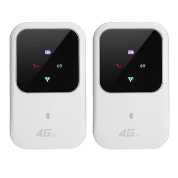 2X Портативный 4G LTE WIFI маршрутизатор 150 Мбит / с Мобильная широкополосная точка доступа SIM Разблокированный Wifi модем 2.4 G беспроводной маршрутизатор
