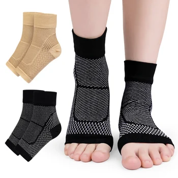 5 пар спортивных бандажей для голеностопного сустава, компрессионные носки при подошвенном фасциите, рукава для поддержки стопы и свода стопы. Облегчение боли в пятке, ахиллова сухожилия