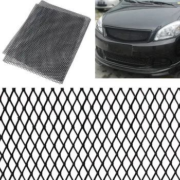 6 * 12 Универсальных ромбовидных шестиугольных алюминиевых сеток 100 * 33 см, решетка для решетки на бампер автомобиля, капот, Вентиляционная решетка, сетка