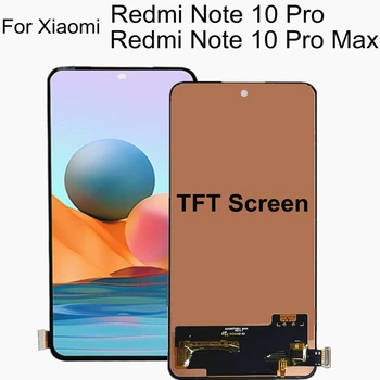 6,67 TFT ЖК-дисплей Для Xiaomi Redmi Note 10 Pro 4G ЖК-дисплей M2101K6G Замена Сенсорного экрана Для Note10 MAX M2101K6I LCD