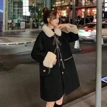 COZOK Plus Size, женская модная куртка средней длины в корейском стиле, иностранный стиль, Ранняя весна, Новая актриса, Элегантный темперамент.