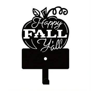 HelloYoung Happy Fall Настенный Декор Крючки, Металлический Брелок Тыквенный Органайзер Вешалка для Домашних Животных Поводок Ювелирные Ключи