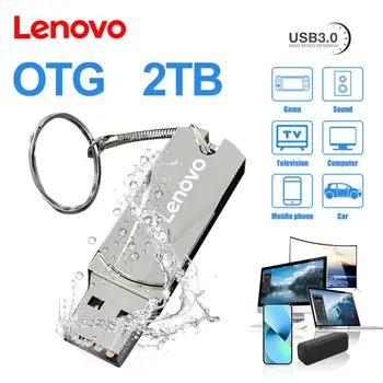 Lenovo 2 ТБ USB 3,0 Флэш-Накопитель Высокоскоростной Флэш-Диск 128 ГБ 256 ГБ 512 ГБ 1 ТБ Портативное Запоминающее Устройство Водонепроницаемый Флеш-Накопитель Для Ps4