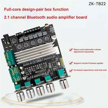 ZK-TB22 TPA3116D2 Bluetooth Плата Усилителя Сабвуфера 2.1 HiFi Стерео Усилитель Высокой Мощности 2X50 Вт + 100 Вт Amplificador для Динамика