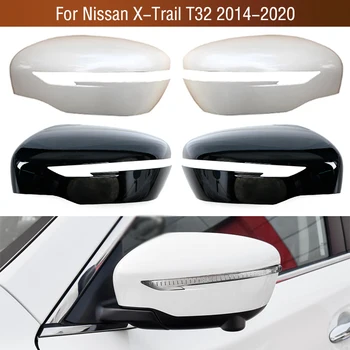 Белый Черный Для Nissan X-Trail XTrail T32 2014-2020 Наружная Крышка Бокового Зеркала Заднего Вида Cap Lid House