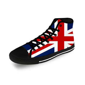 Великобритания, Британский Флаг, Юнион Джек, повседневная ткань, модная парусиновая обувь с 3D-принтом, мужские и женские легкие дышащие кроссовки