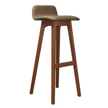 Высококачественный Деревянный Барный стул Из синтетической кожи