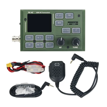 Высокочастотный трансивер FX-4C SDR мощностью 10 Вт, 465 кГц-50 МГц, коротковолновое радио со встроенной звуковой картой и коробкой для переноски