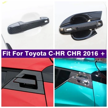 Дверная ручка, защелка чаши, декоративная рамка, отделка крышки, подходит для Toyota C-HR CHR 2016-2022 Внешние аксессуары