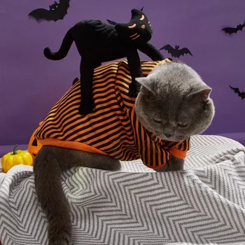 Костюм кошки на Хэллоуин, собака-паук, кошка, домашнее животное, одежда для домашних животных на Хэллоуин, костюм собаки на Хэллоуин, косплей